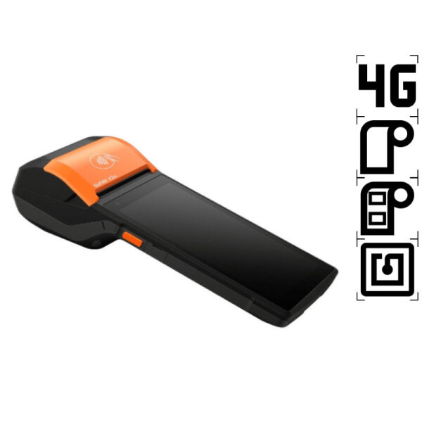 V2s L – 5.5″ Display, Android 11, 58mm Bon-/Etikettendrucker